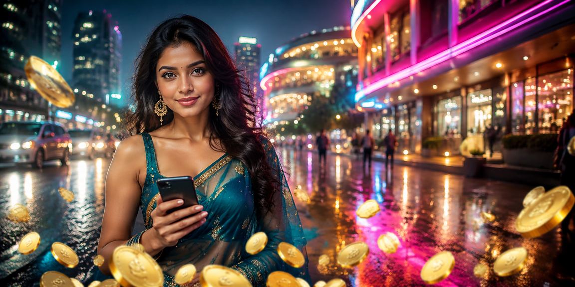 Player using mobile casino app in Mumbai